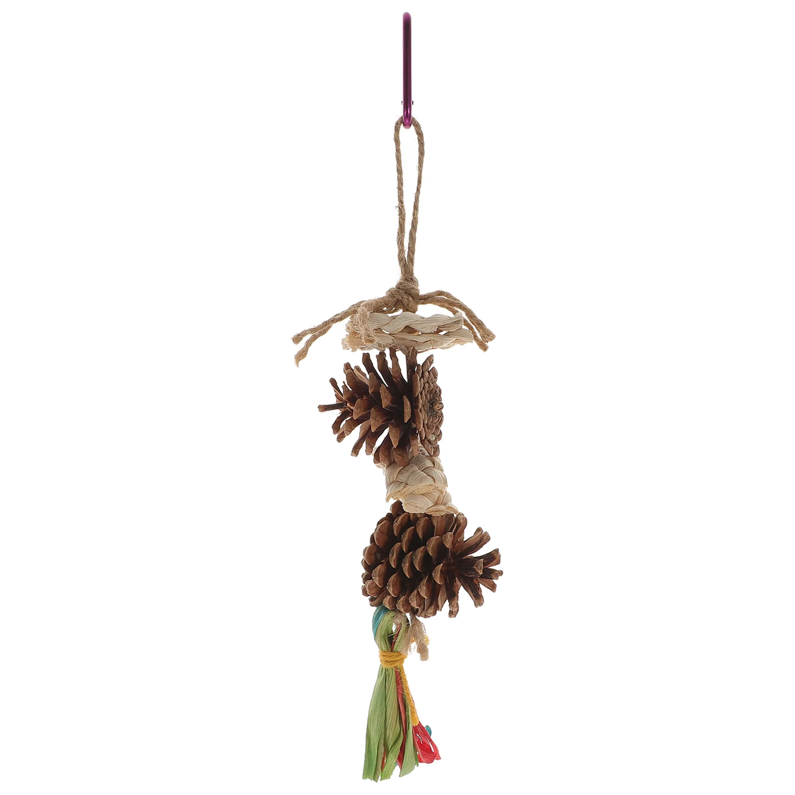 

Parakeet Toys Bird Chew Large Cage Hanging Pet 5.5x31cm Delicate Chewing Parrot Bite Pine Cones Supplies