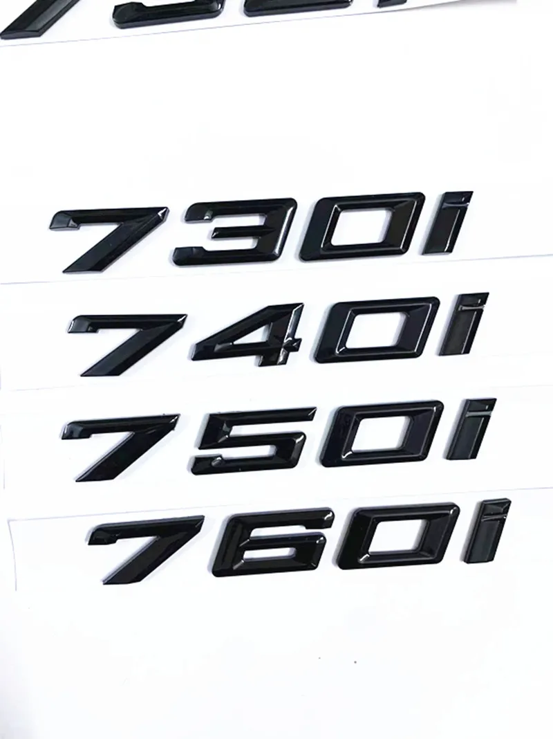 Автомобильная наклейка с надписью логотипа BMW Серия 728I 730i 740i 735I 745I 760i E38 E65 E66 F01 F02 G11