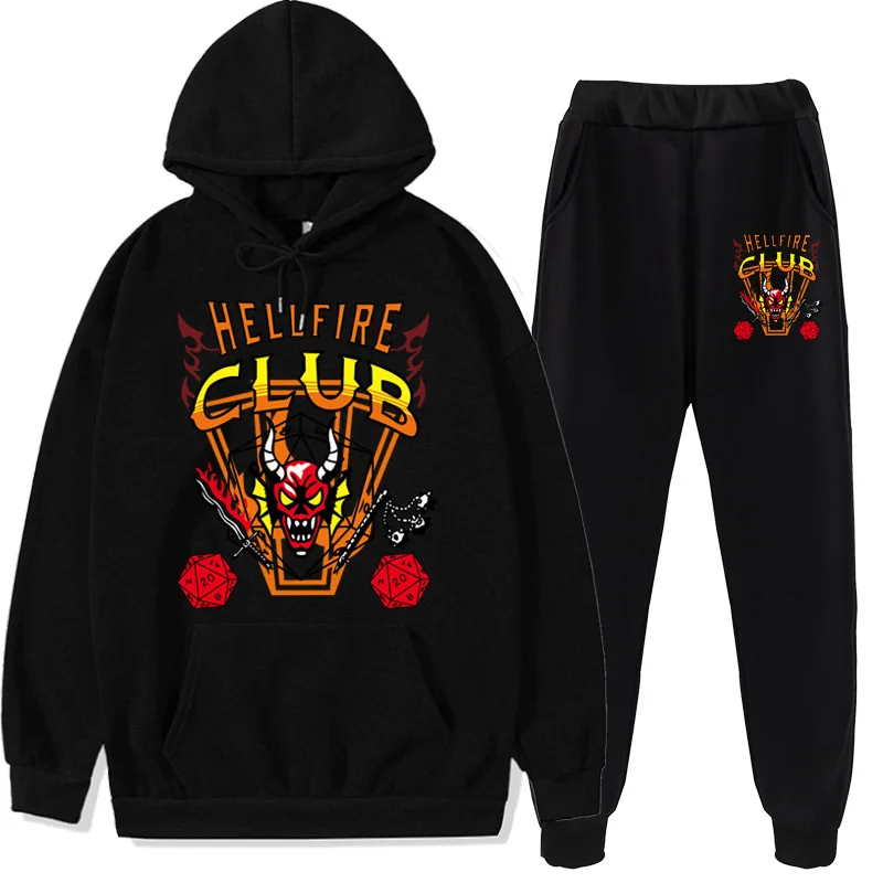 

New Anime Stranger Things Season Men/Women Hoodie Suit Casual Wild Gothic Sweatshirt Unisex Manga Streetwear Oversize Tee Top