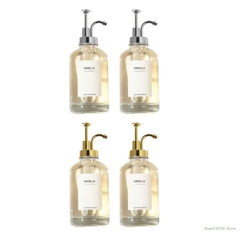 

QX2E Coffee Syrup Dispenser Concentrated Juice Glass Bottle Oil Dispenser