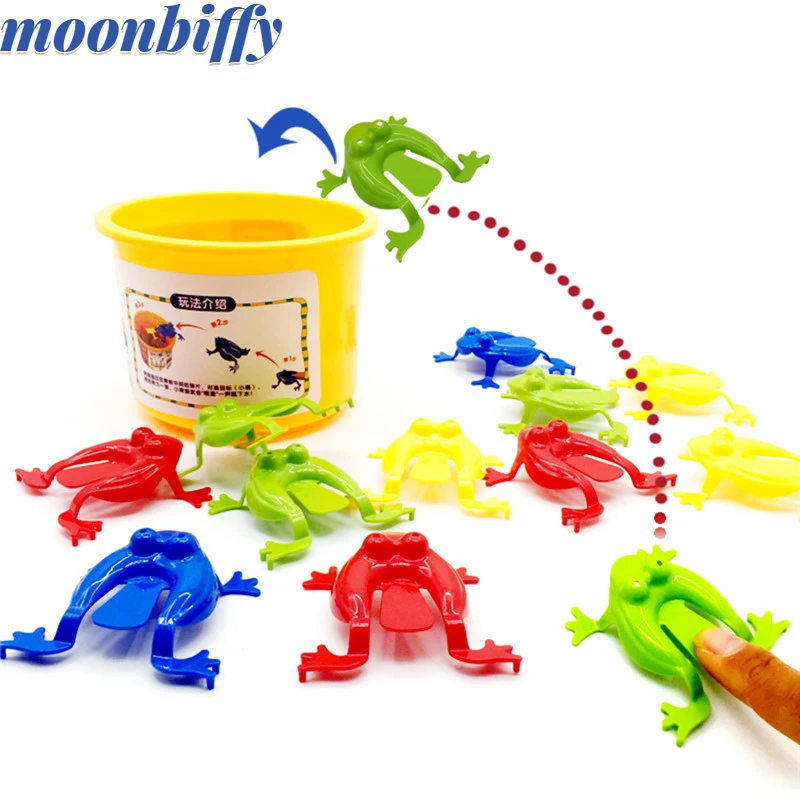 

5/10 Pcs Jumping Frog Bounce Fidget Toys For Kids Novelty Assorted Stress Reliever Toys For Children Birthday Gift Party Favor