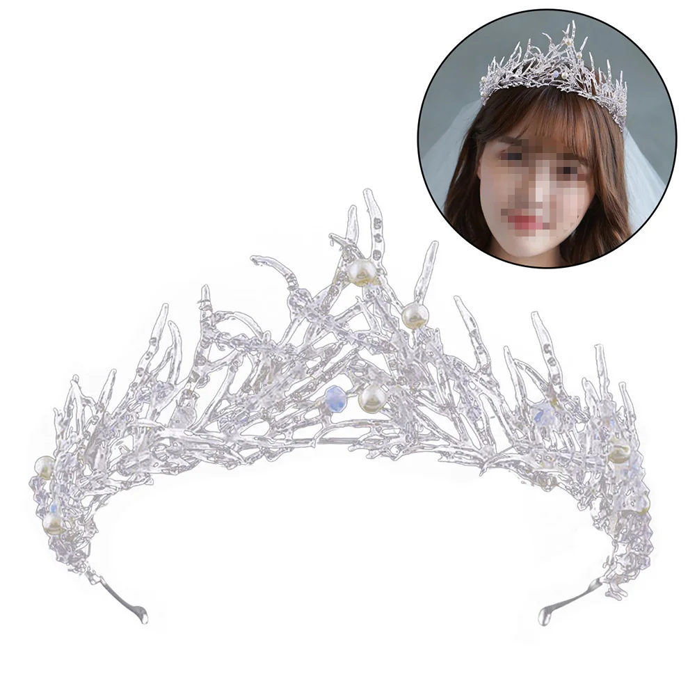 

Wedding Crown Vintage Rhinestones Baroque Headwear Princess Accessories