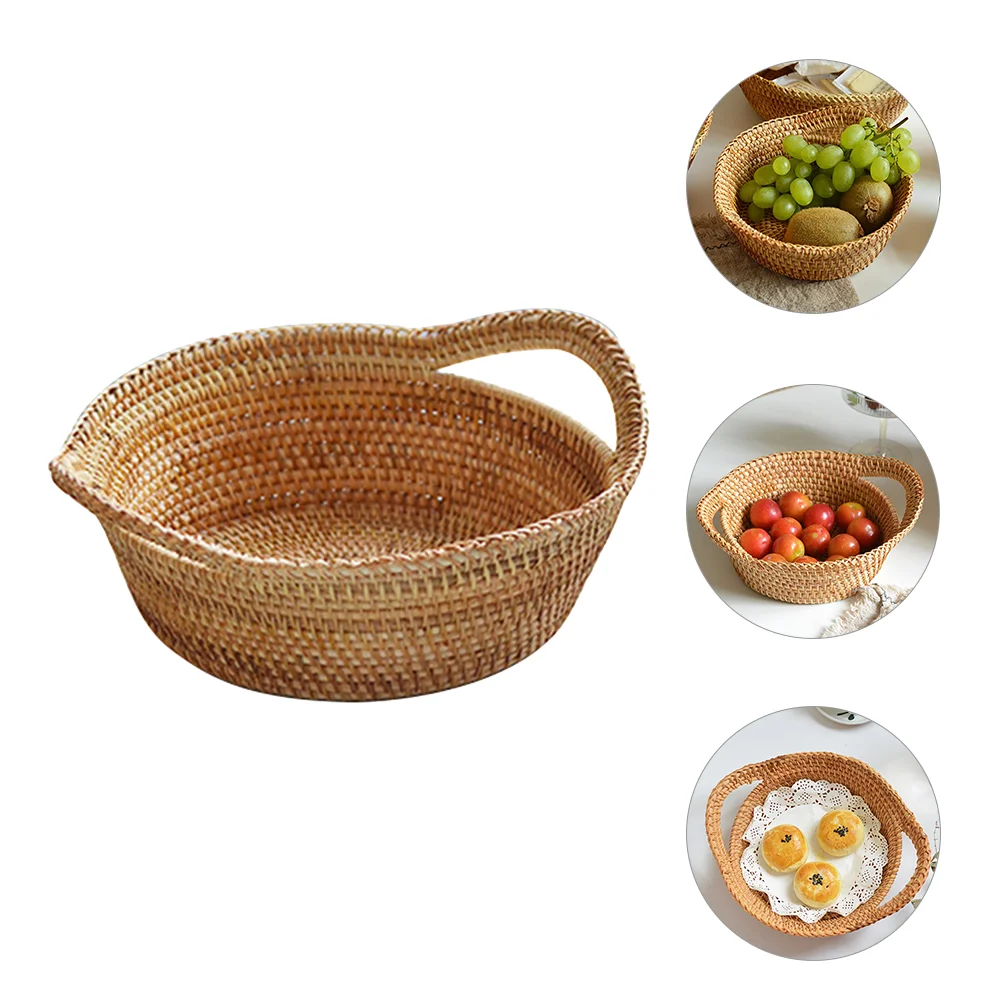 

Ротанговая корзина для закусок, органайзер для хранения сушеных фруктов, Настольная корзина для конфет