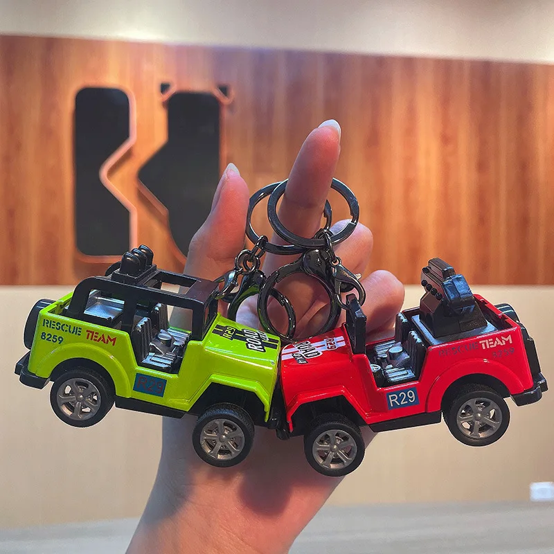 

Men's car model key chain children's mini toy car pendant key ring