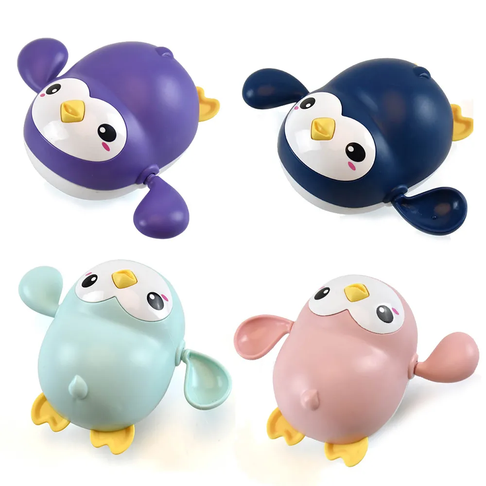

Children's Bathroom Bath Toys Cute Penguin Swimming Wind-up Toy Baby Bath Toys Clockwork Dabbling Pool Toys Kids Water Toys