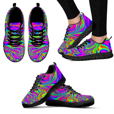 Женские кроссовки в абстрактном стиле INSTANTARTS, удобная летняя спортивная обувь для улицы, для прогулок