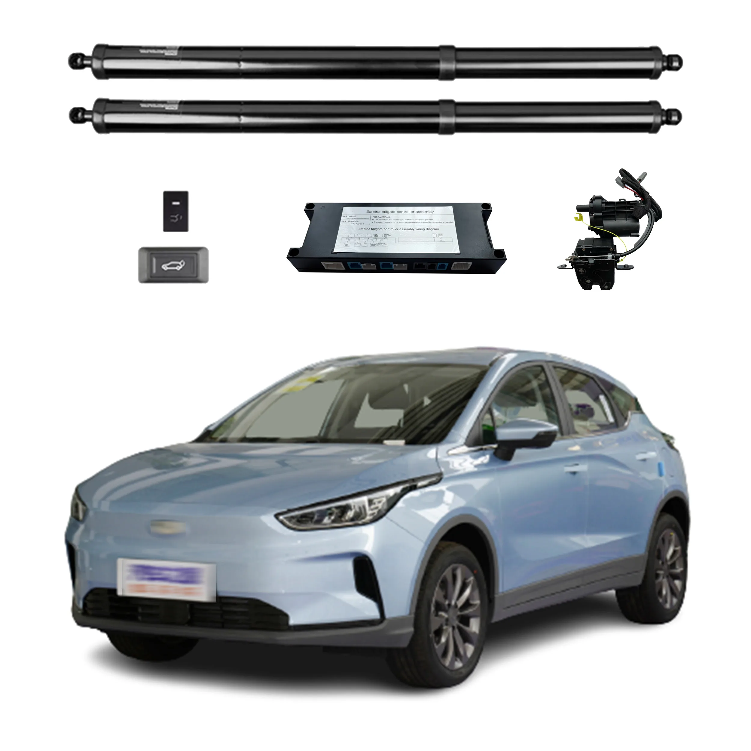 

For Geely Geometry C 2020+ Electric Tailgate Hands-Free Power Rear Door With Remote Control Function Foot-activated Optional