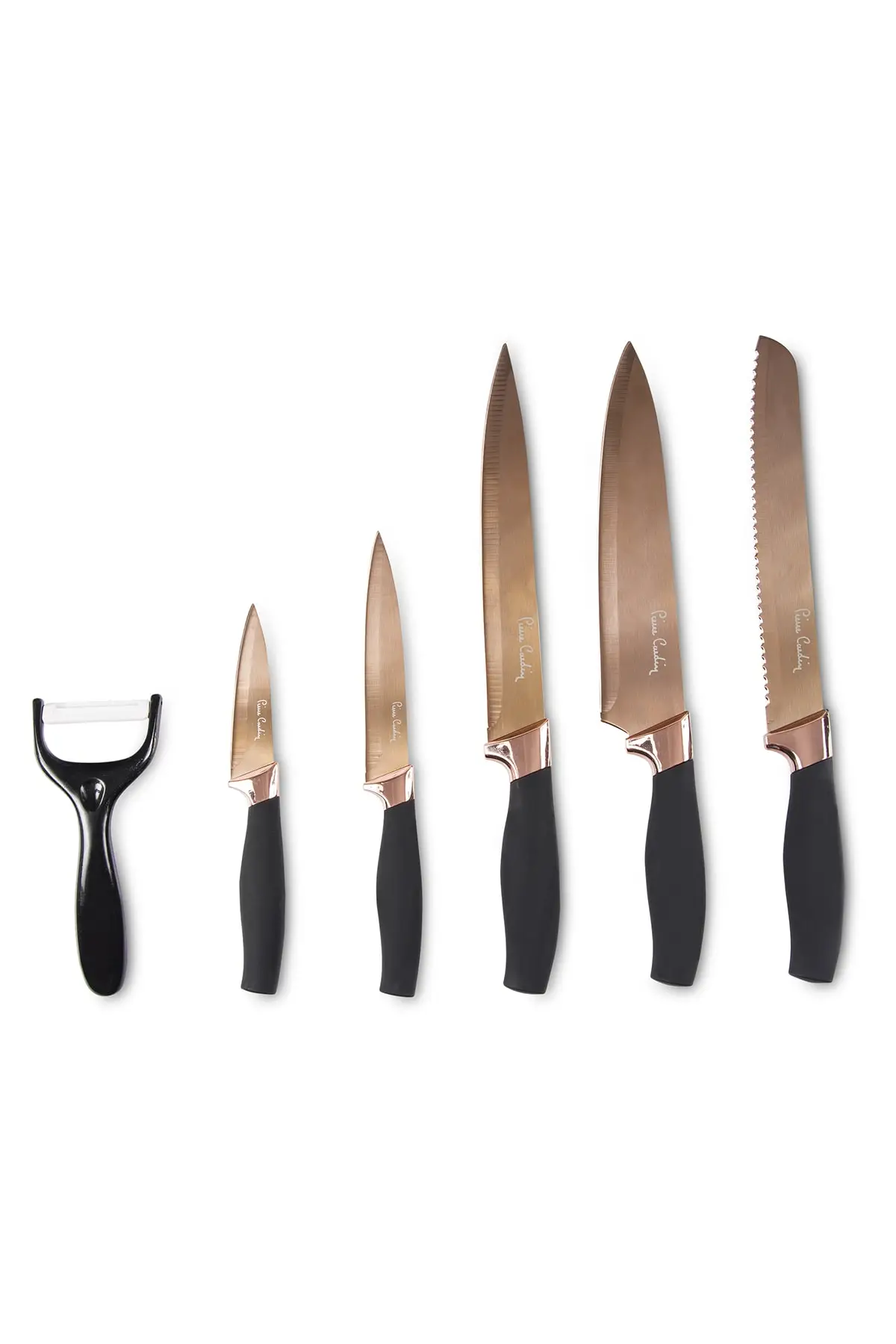 

Pluto Knife Set 6 Pieces Copper