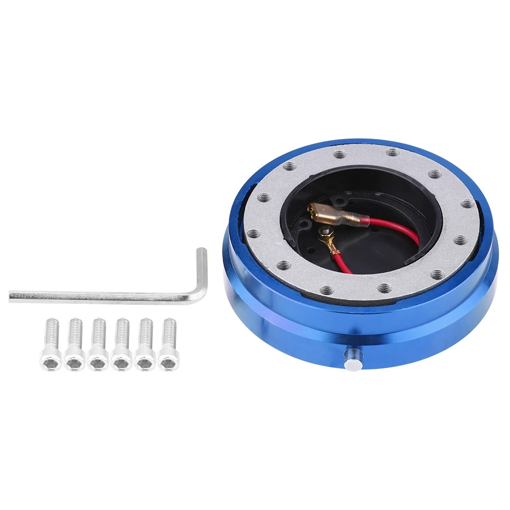

Universal Steering Wheel Quick Release Hub Adapter Boss Kit for Racing Car Blue