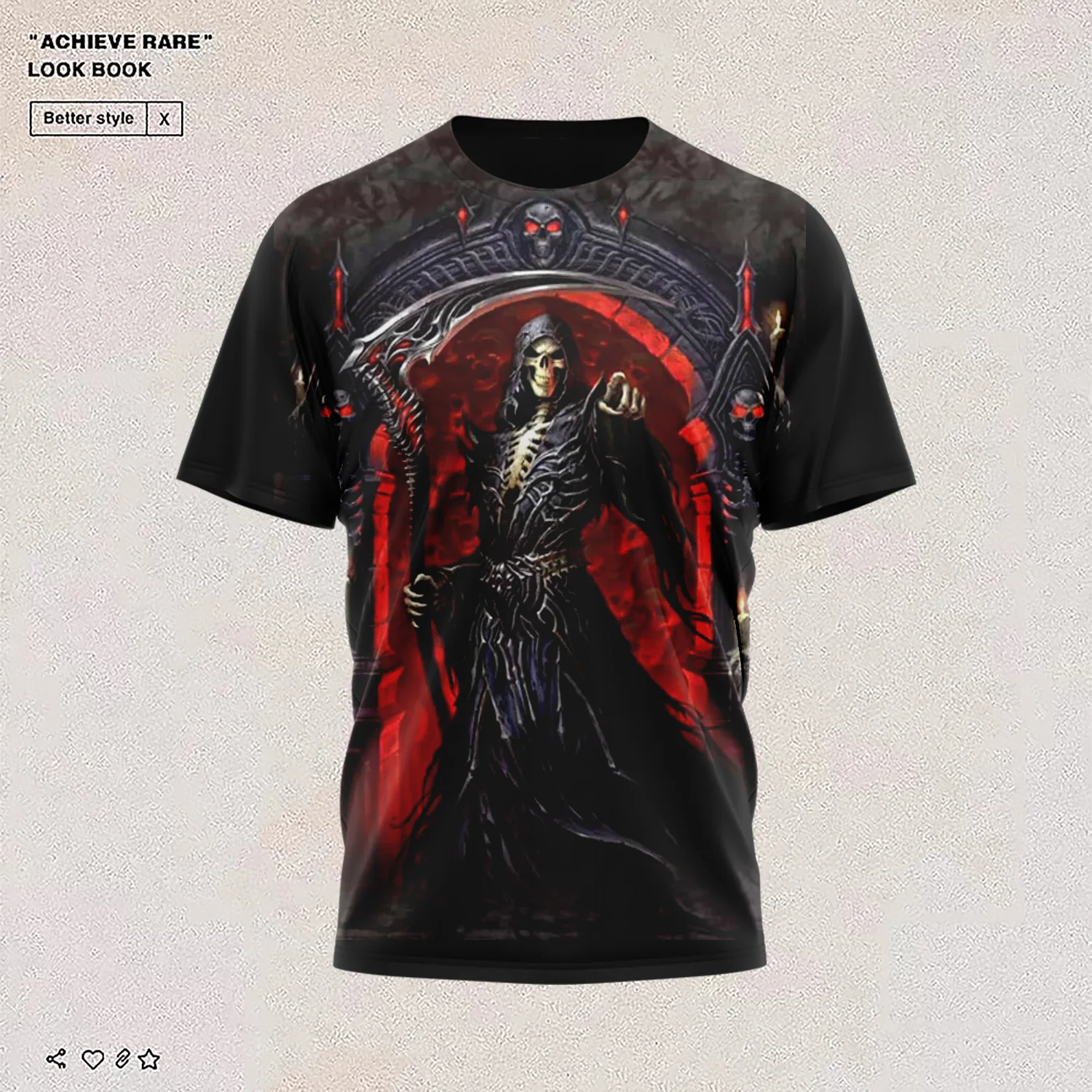 

2021 Summer New Funny skull 3d T Shirt Hipster Short Sleeve Tee Tops MenWomen Anime T-Shirts Homme black Short sleeve tops