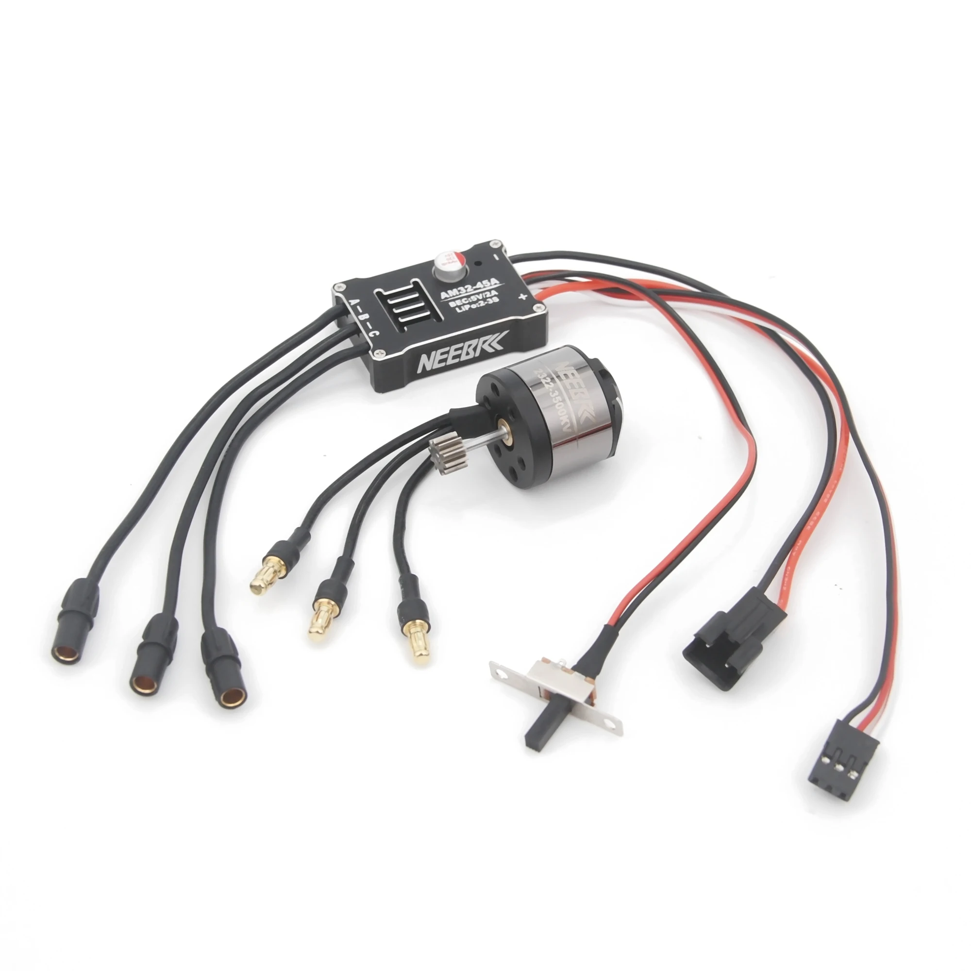 Фото Комплект обновления автомобиля 1/12 RC MN 2322 2600KV 3500KV Бесщеточный двигатель AM32 45A Металлическая вилка ESC SM3.0/T для комплекта питания MN82 MN99 MN168 MN78 №4