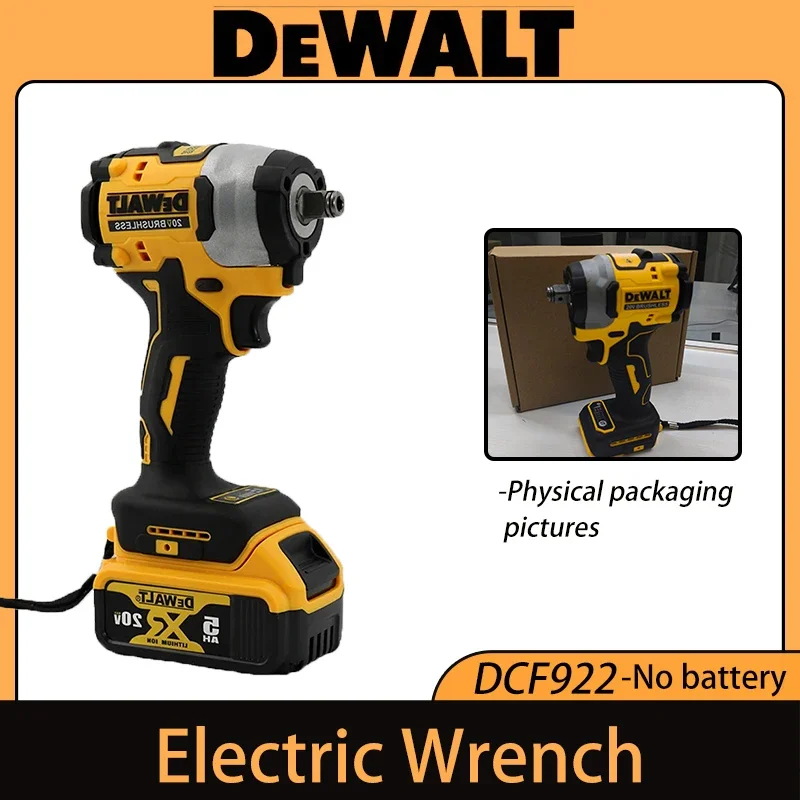 Фото Аккумуляторный ударный гайковерт Dewalt DCF922, высокий крутящий момент 205 Нм (при обратном ходе), 1/2 дюйма, 2500 об/мин, универсальный, 20В, электроинструмент №1