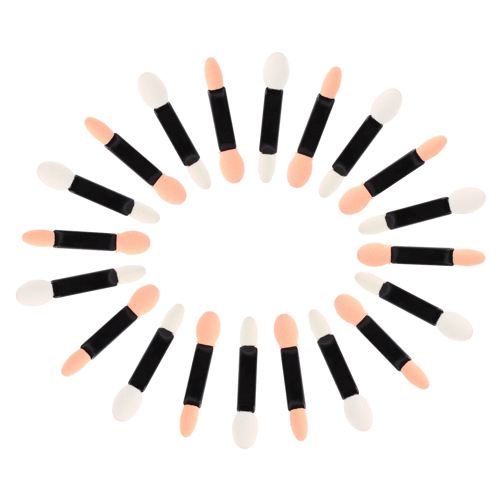 

20 Pcs Makeup Eyeshadow Brush Makeupset Sponge Applicators Double Ended Disposable Brushes