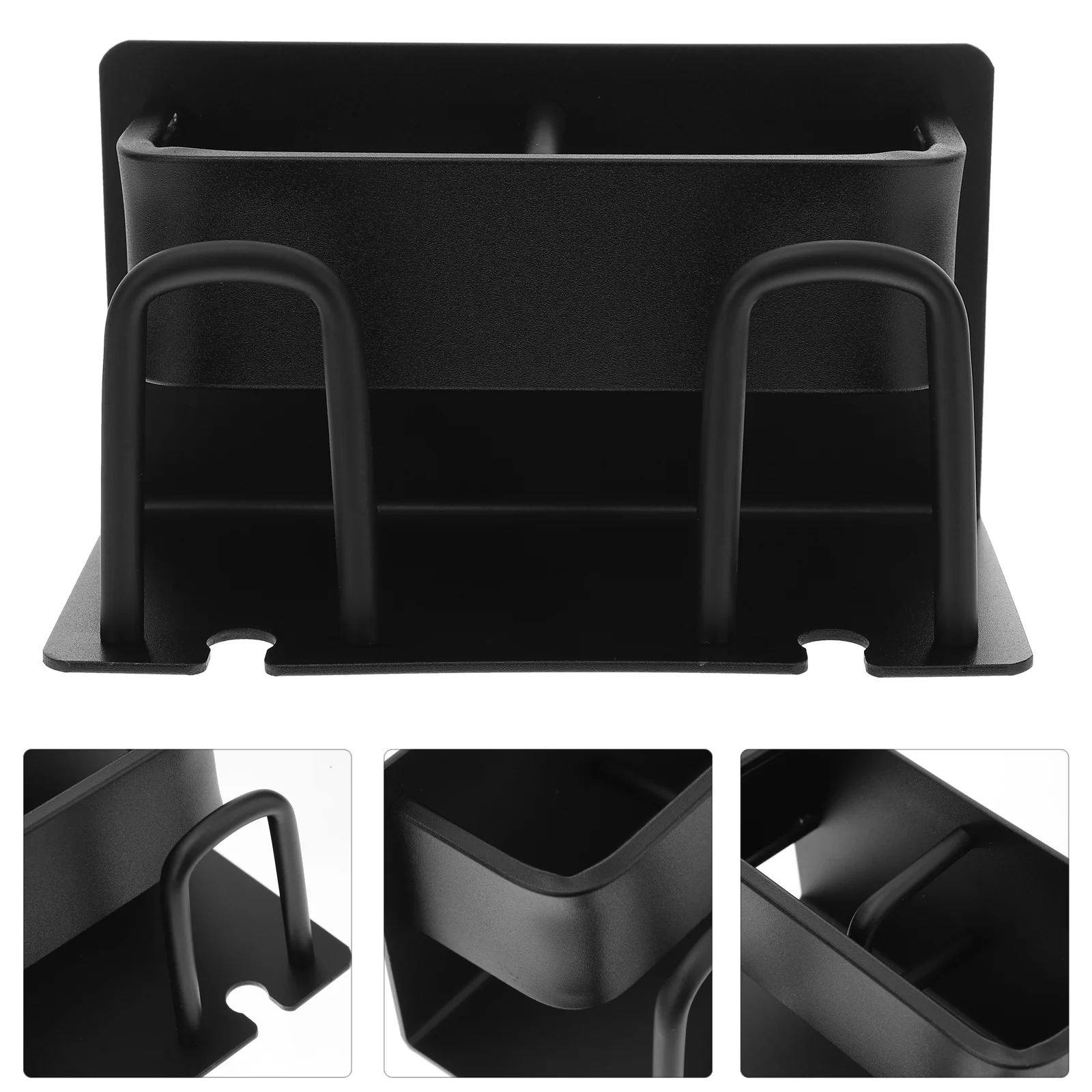 

Holder Stand Brush Makeup Organizer Orgnaizer Bathroom Metal Container Wall Mounted Electrictoothpaste Rack Selfshelf