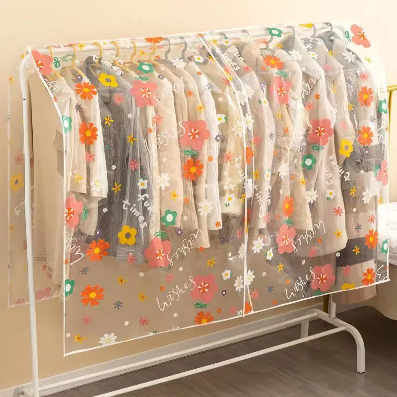 

Подвесной пылезащитный чехол для одежды, чехол для свадебного платья, костюма, сумки для хранения одежды, органайзер для одежды, подвесные о...