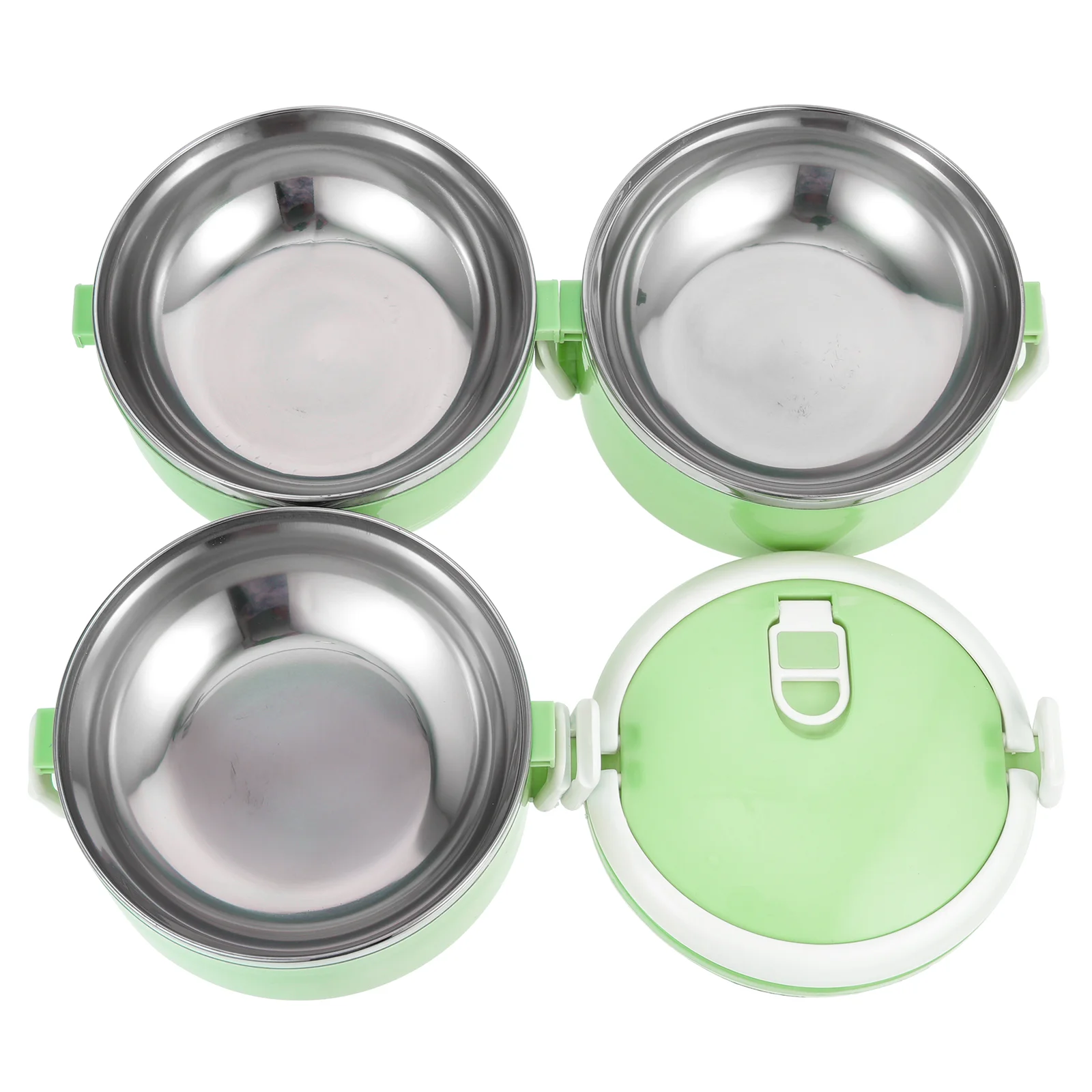 

Box Lunch Bento Container Stackable Stainless Steel Containers Insulated Portabletier Compartment Tiffin Office Stacking Thermal