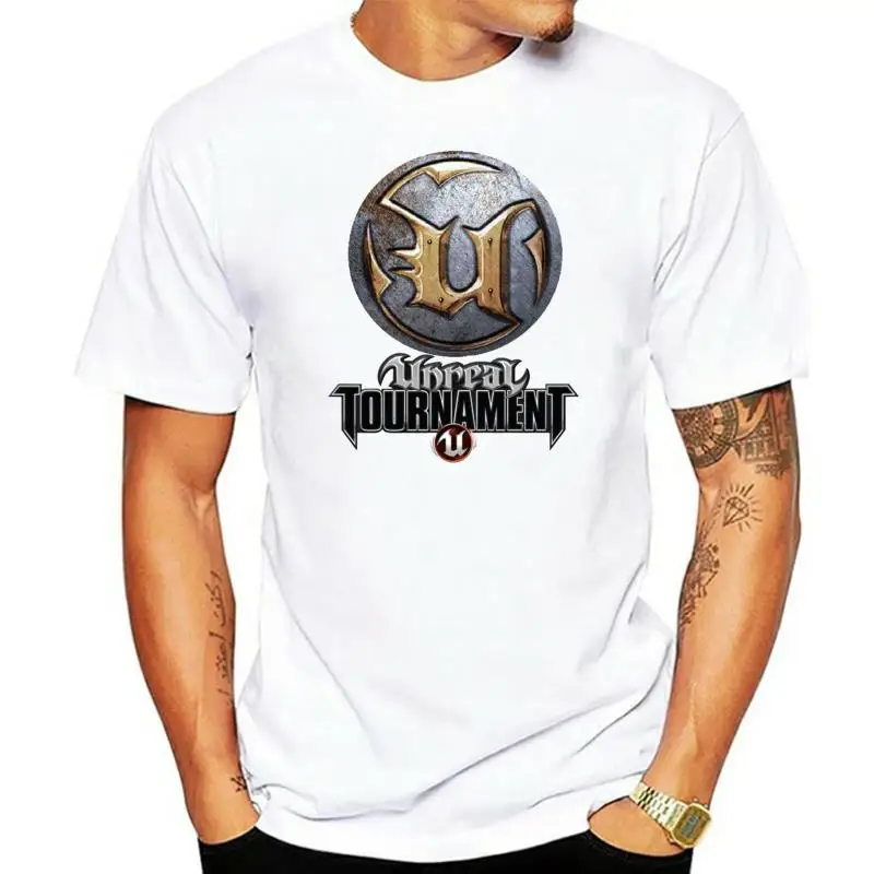 

Men's Unreal Tournament White Sport T Shirt