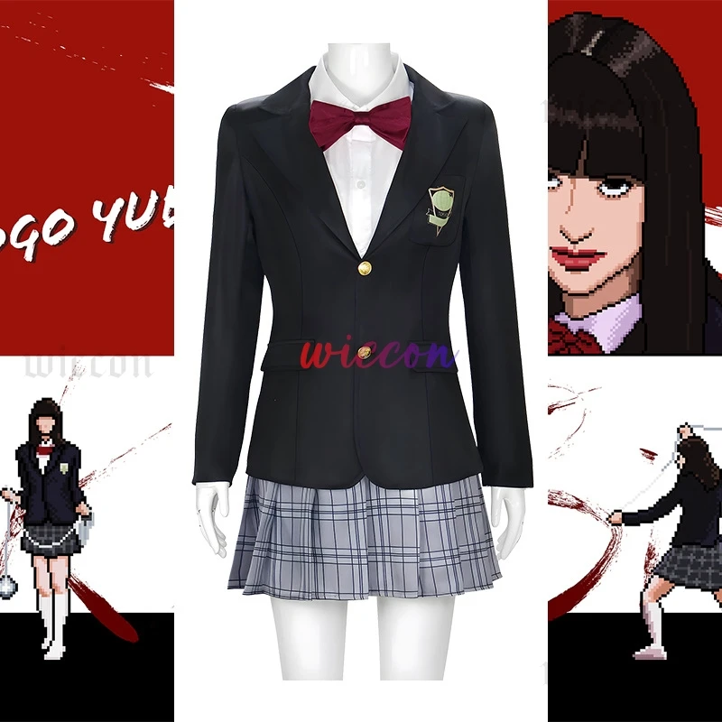 Хэллоуин Gogo Yubari Косплей Черная униформа Фильмы Kill Vol.1 Костюм Билла Gogo's School JK