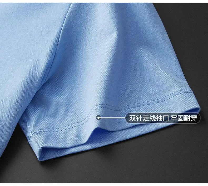 

Мужская футболка из хлопка и льна, с коротким рукавом, лето 1952-28,33