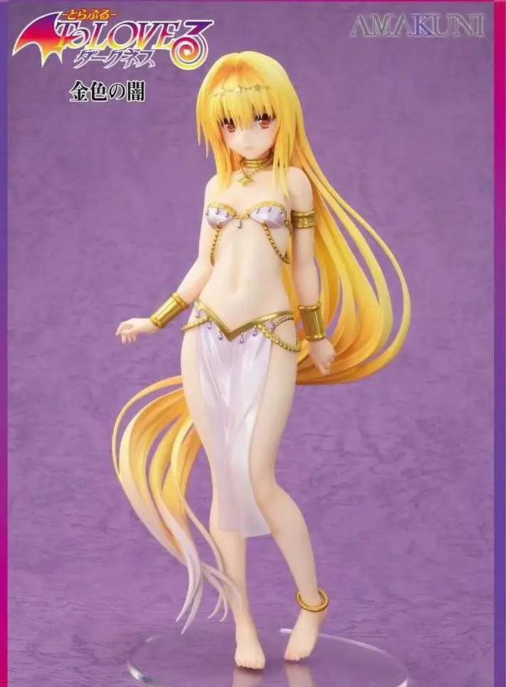Фото В наличии: Фигурка AMAKUNI To Love-Ru Golden Palace Dancer Kotegawa Yui Golden Darkness Nemesis, масштаб 1/6, коллекционная модель, подарок №2