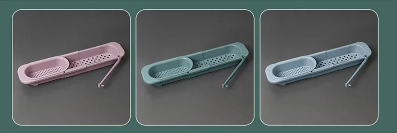 

Storage Basket Kitchen AccessoriesTelescopic Sink Rack Soap Sponge Holder Kitchen Sinks Organizer Adjustable Sinks Drainer Rack