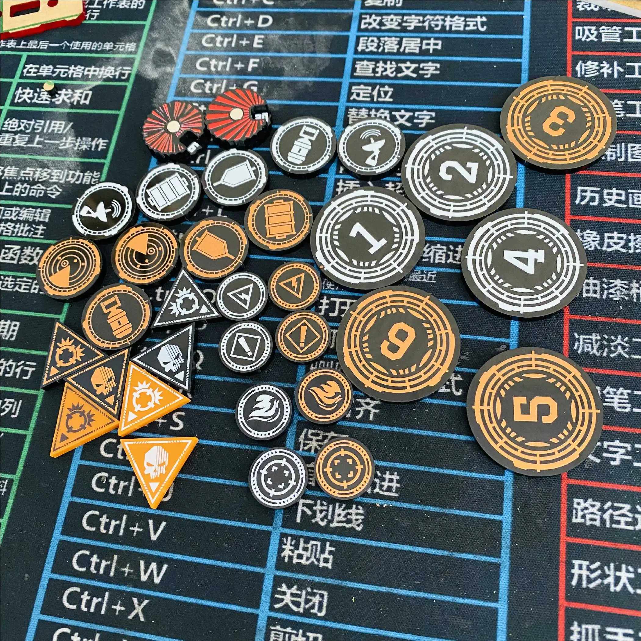 

Набор аксессуаров Wargaming-tokens kill team-УФ-печать + лазерная резка