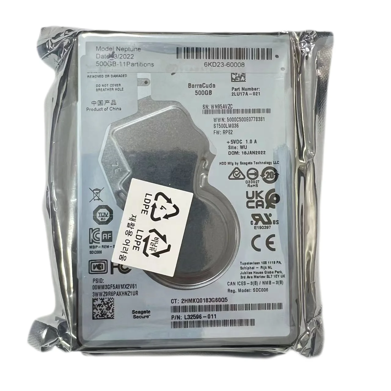 6KD23-67005 Жесткий диск SV подходит для H-P PageWide XL3600 PS DR 500 ГБ HDD с прошивкой POJAN