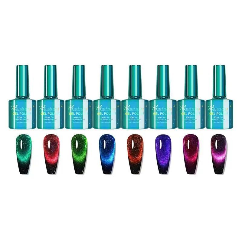 

8 шт., Магнитный Гель-лак для ногтей с длинным эффектом