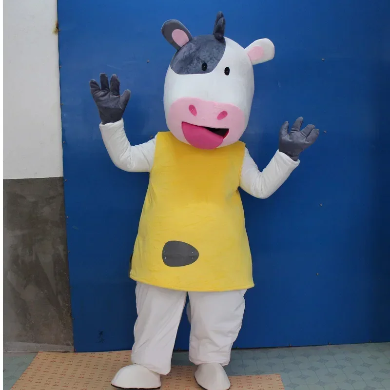 Коричневая Корова костюм талисмана взрослый быка