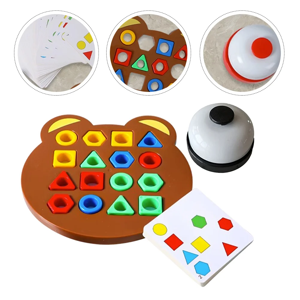 

1 Set of Shape Matching Game Toddlers Early Educational Toy Parent-children Interaction Game