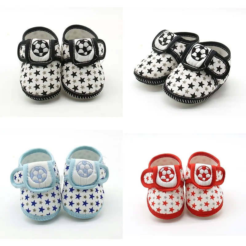 Детские Ботинки Для Первых Ходунков Со Звездным Принтом Дышащая Хлопковая