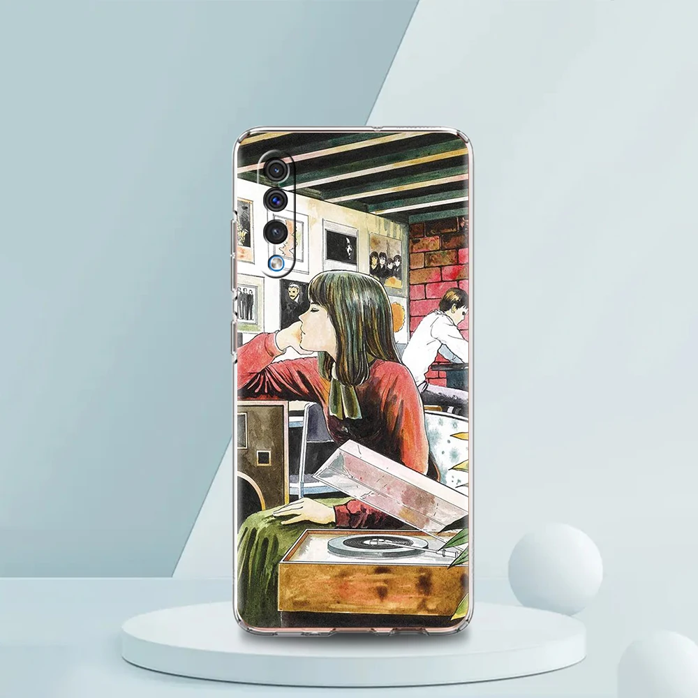 Junji Ito Terror Horror Transparent Phone Case for Samsung Galaxy A12 A02 A03S A50 A70 A10 A10S A20 A30 A40 Luxury Soft Cover