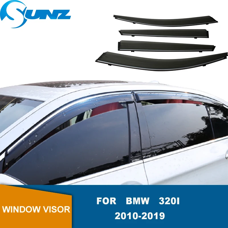 

Side Window Deflector For BMW 320i 2010 2011 2012 2013 2014 2015 2016 2017 2018 2019 Window Visor Rain Guard Vent Deflector SUNZ