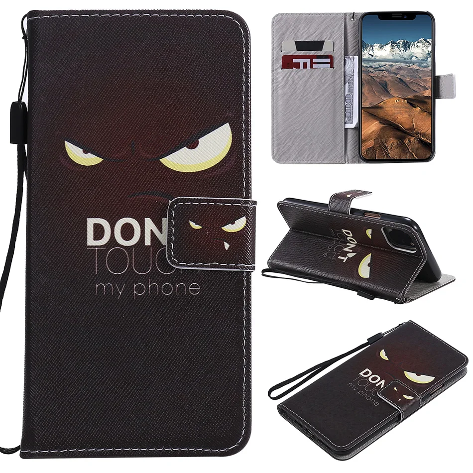 PU Leather Wallet Cover For iPhone XS Max XR X 11 Pro Max 10 8 7 6S Plus 5 5S SE 2020 Flip Stand Cases For iPod Touch 5 6 Fundas