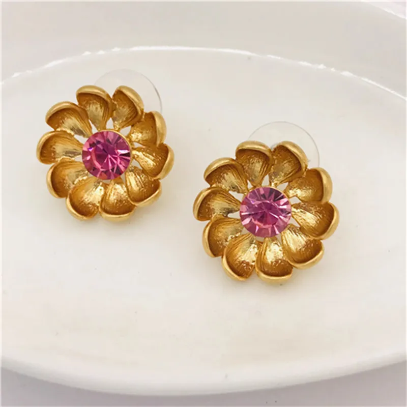 Европейские и американские ювелирные изделия O vintage do old crystal простые серьги в