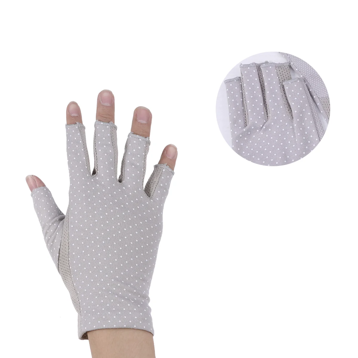 

Gloves Fingerless Women Climbing Stretchy White Protection Uv Hiking Sun Cotton Anti Thin