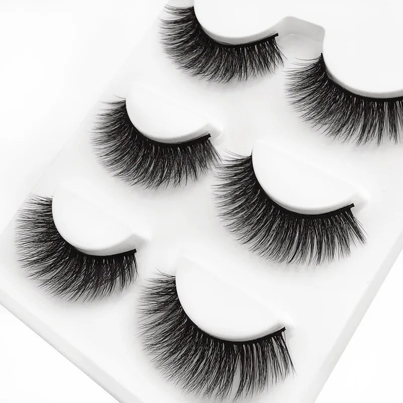 

Makeup Bushy False Eyelashes Natural 3d Simulation Eyelash Beauty Tool Cosplay Manga Beauty 3 Pairs Make-up for Women
