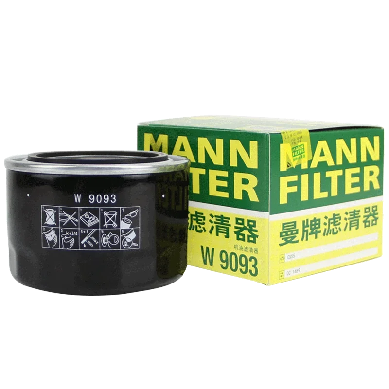 Масляный фильтр MANN FILTER W9093 для CHANGAN CX70 A800 CS55 EADO XT H15T002-1200 1012010-B02