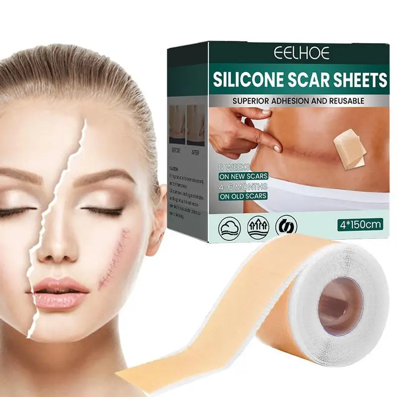 

Scar Removal Patch Self-Adhesive Silicone Sheets 1.57*59 Scars Healing C-Section Surgical Bandage Pad-Operation Scars For Women
