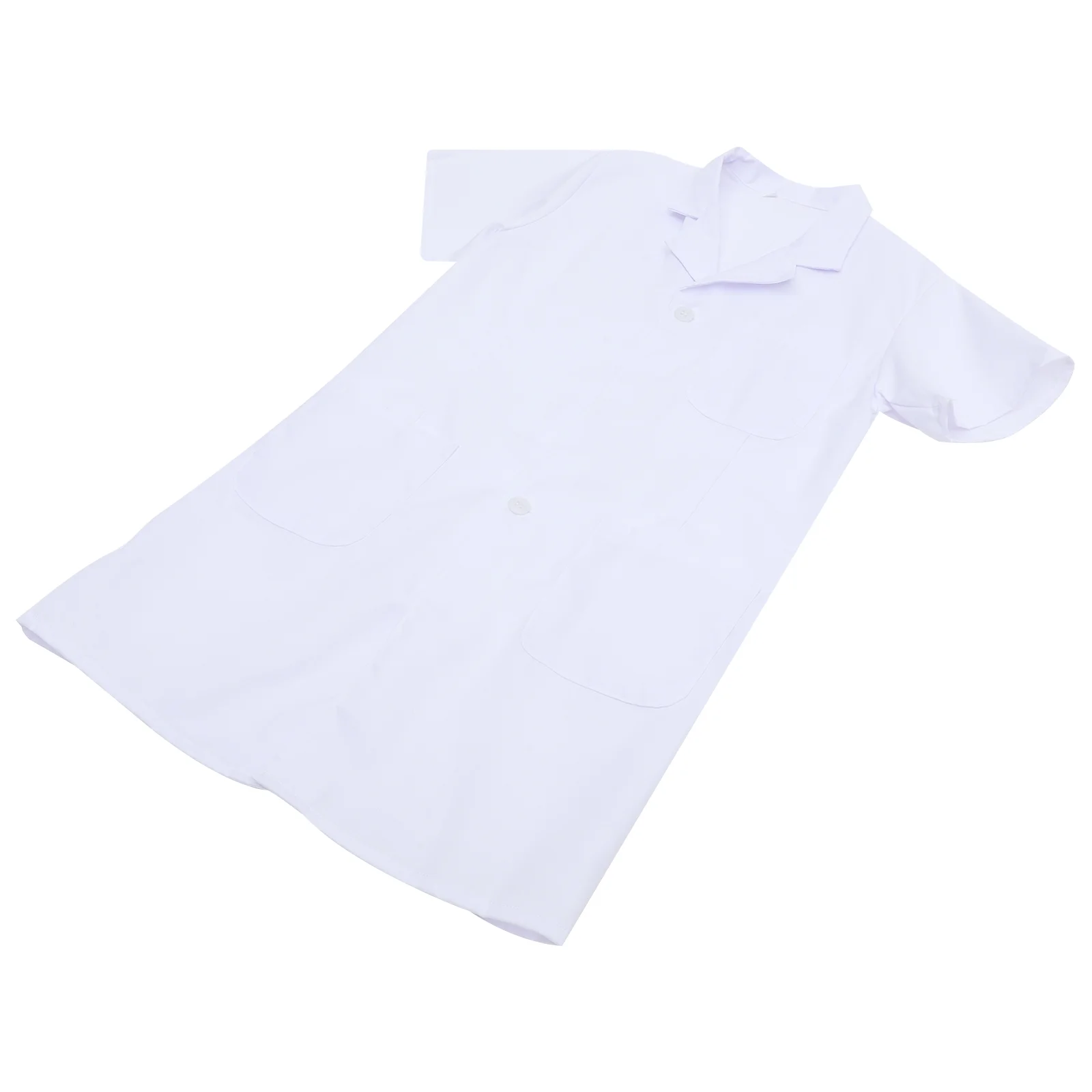 

Womens Nurse Uniforms Short Sleeve White Gown Uniform Nurse Clothing Uniforms White
