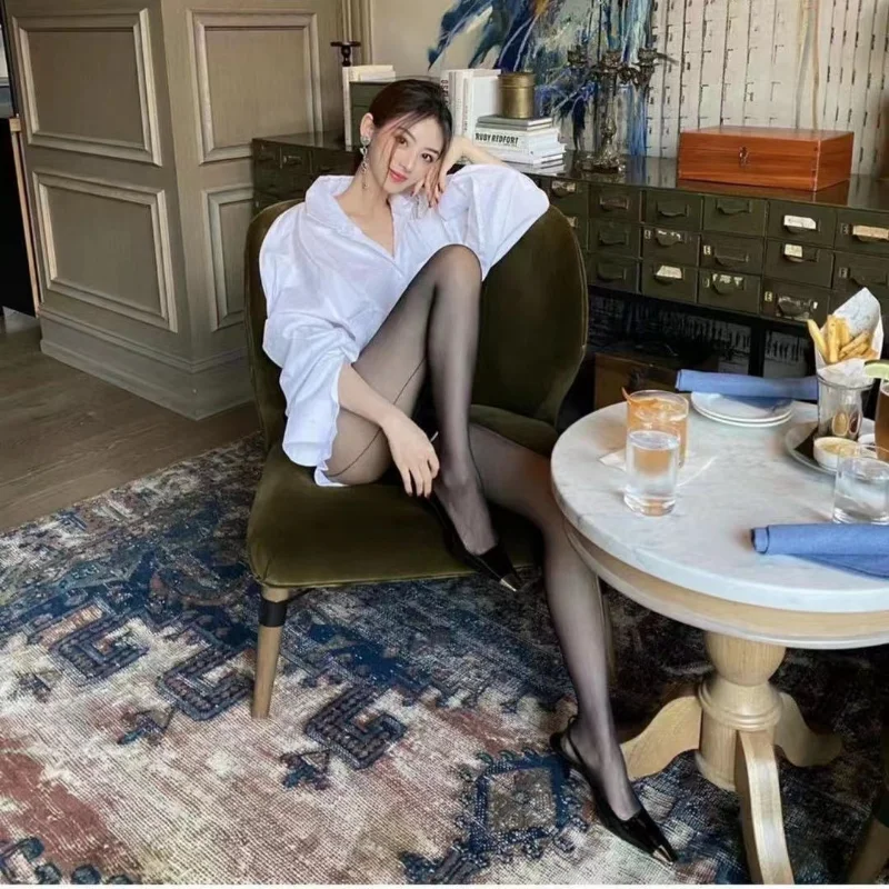 2022 New Summer Metal Small Square Toe Shallow Mouth with Stiletto Heel Women's Sandals