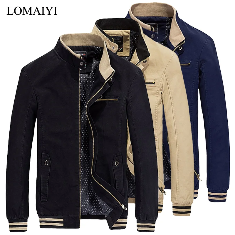 

2022 Pure Cotton Spring Men's Jacket Men Autumn Clothing Mens Business Coat Male Black Bomber Jackets Man Clothes BM326