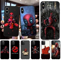 marvel hero deadpool phone case for iphone 13 12 11 pro max mini xs max 8 7 plus x se 2020 xr cover