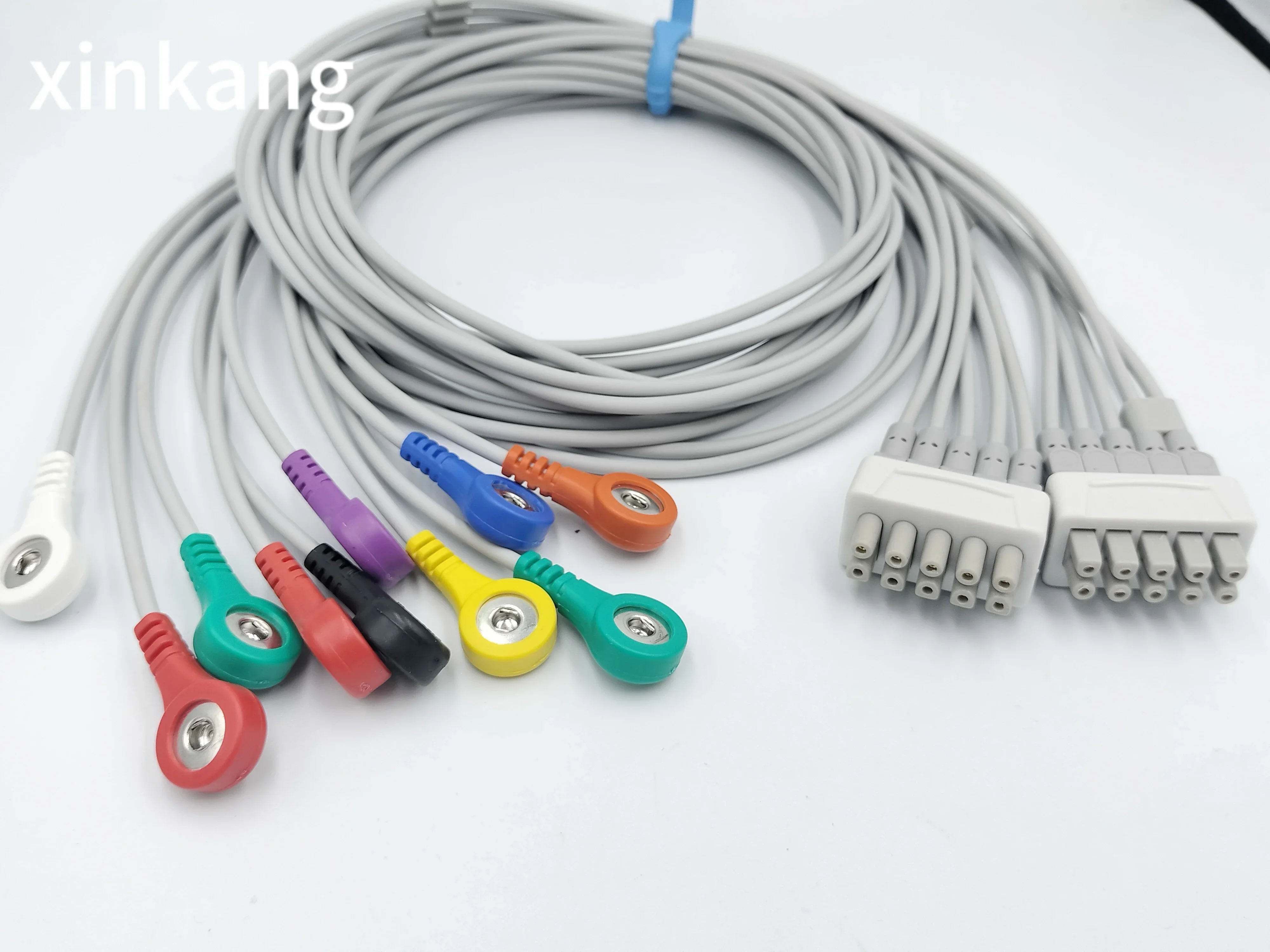 Лидер продаж 10 свинцовых EKG проводов кабель snop совместимый с GE