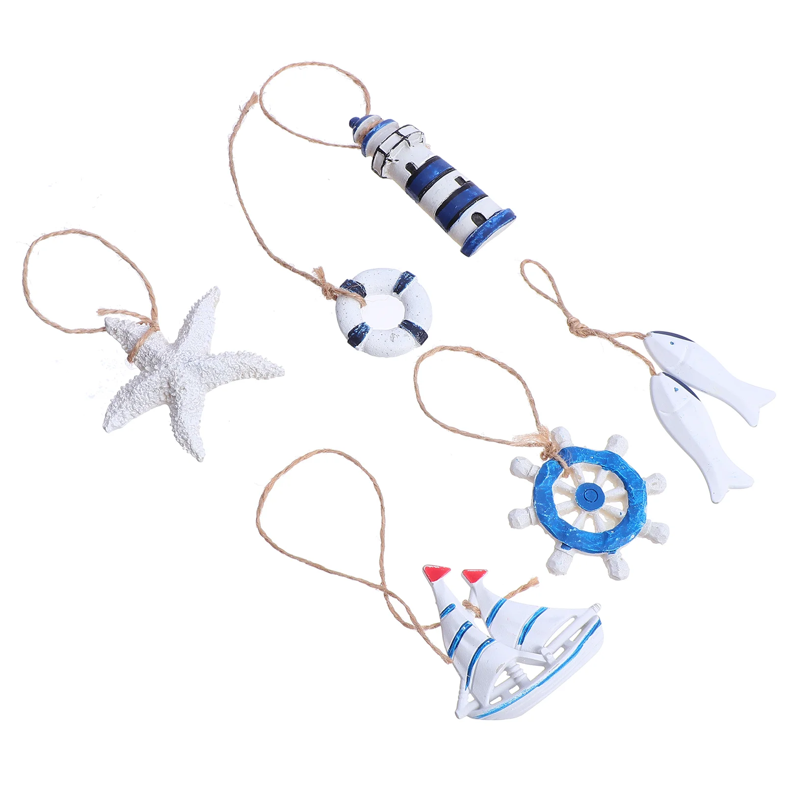 

Nautical Wall Hanging Decor Ornamentparty Beach Mediterranean Hangings Decoration Decorations Ornaments Ring Life Ocean Favors