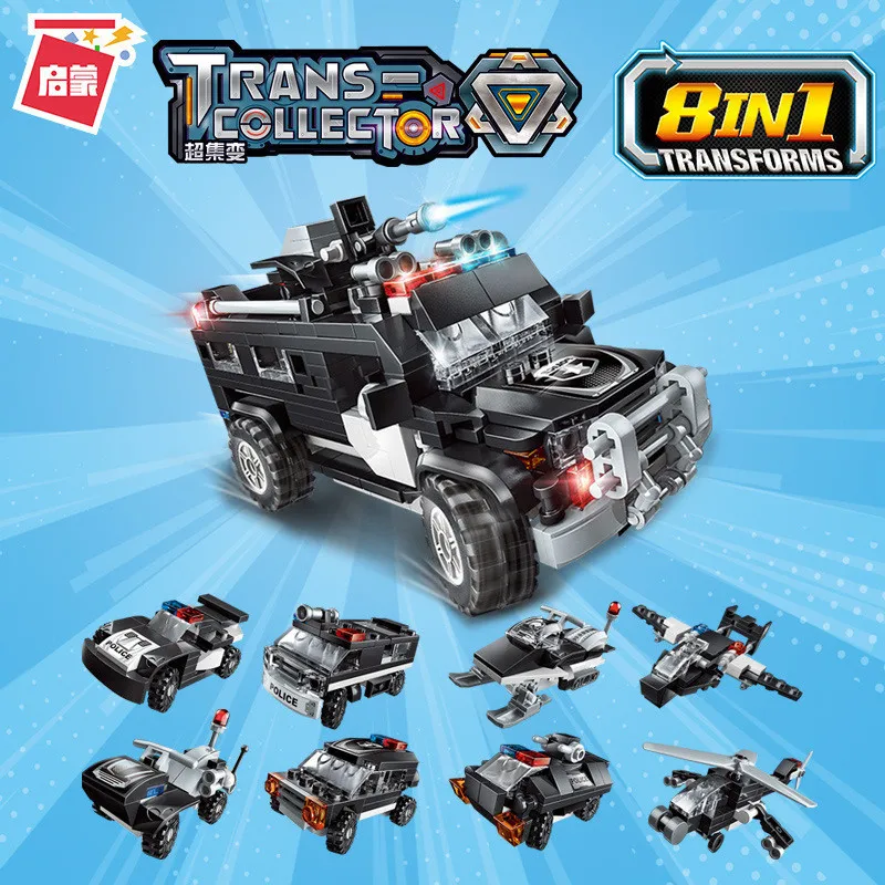 

340 шт., Детский конструктор «Городская полиция»