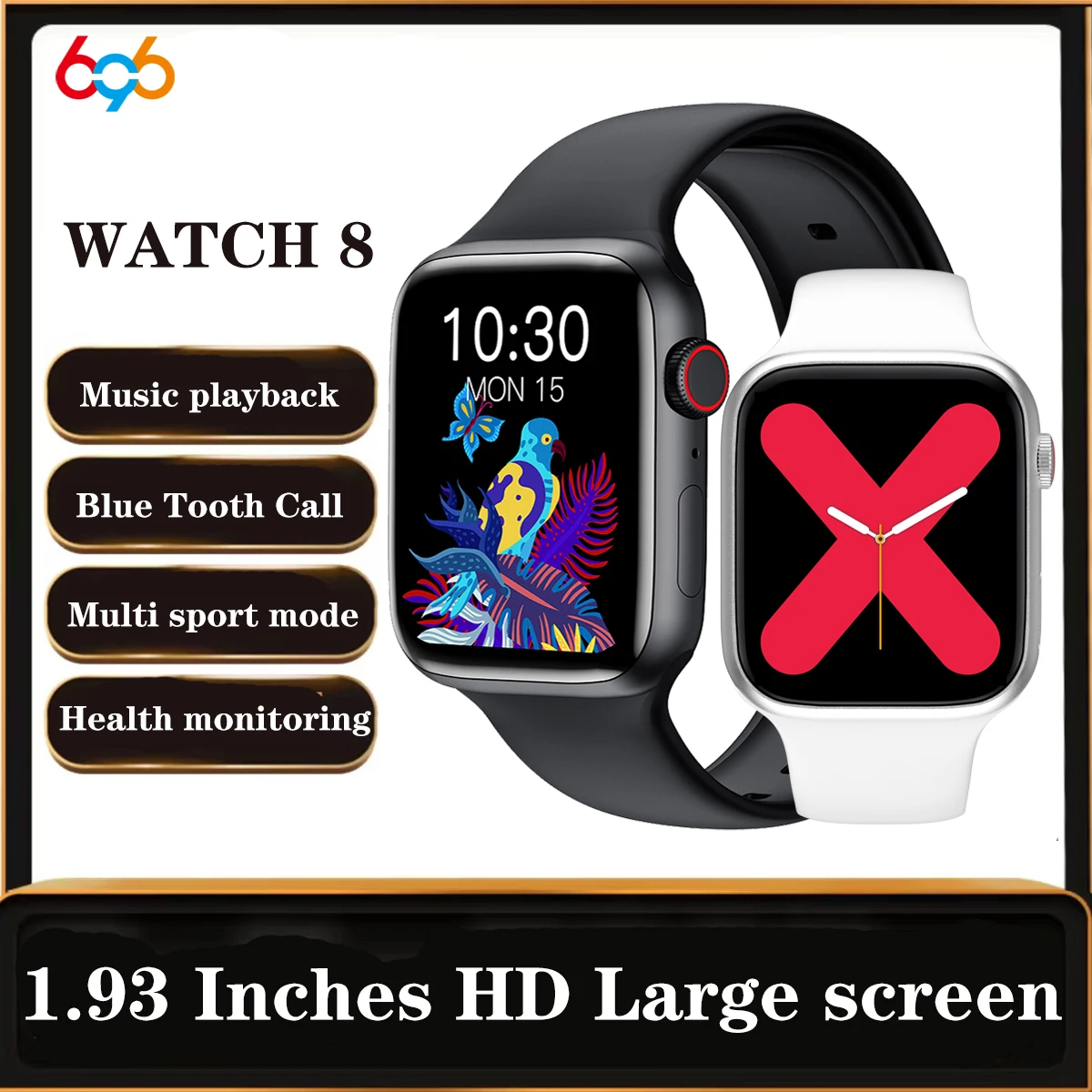 

2022 IWO Series 8 Smart Watch XS8 MAX Blue Tooth Call Heartrate Blood Pressure Men Women Smartwatch For Apple Phone PK X8 I7 W27