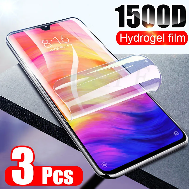 

Гидрогелевая пленка для Xiaomi Redmi Note 7 8 9 5 6 Pro Max 8T 9S, Защитная мягкая пленка для Redmi 8 8A, не стекло, 3 шт.