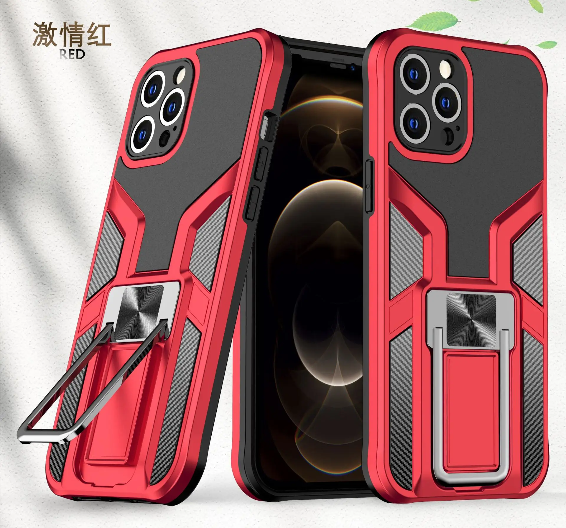Case For Iphone 14 13 12 11 Pro Xs Max 8 7 Armor Designed Shockproof Rugged Military Grade Protective Slide Lens Protector Case
