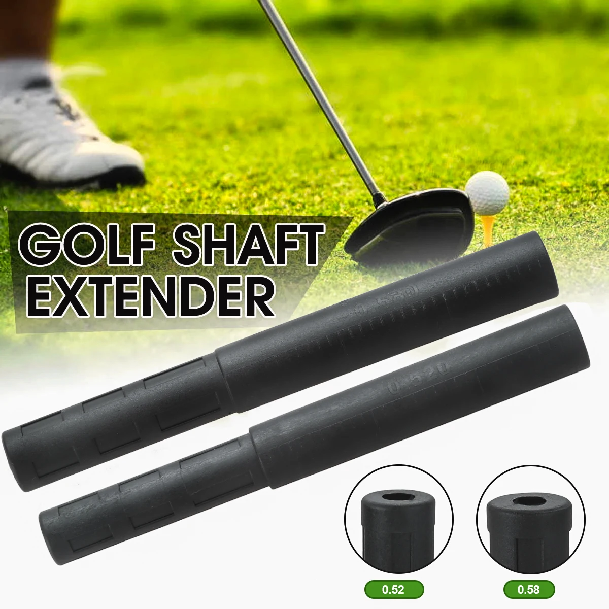 5 Pcs Golf Club Graphite Shaft Extensions Rods Irons Putter Extender Sticks Outdoor Golf Sports Accessories 0.49/0.52/0.55/0.58 images - 6